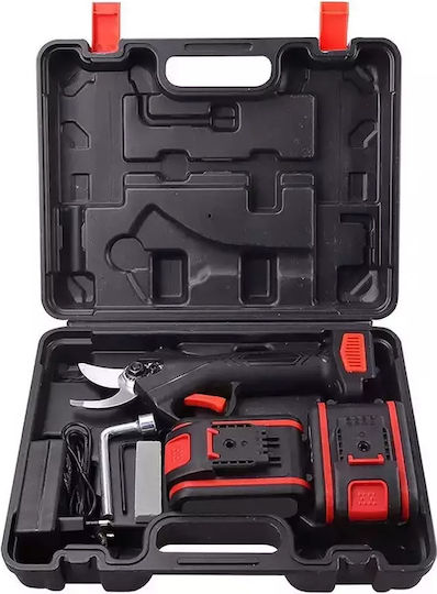 Baumschere 21V mit 1 Batterie & Maximalem Schnittdurchmesser 30mm im Transportkoffer