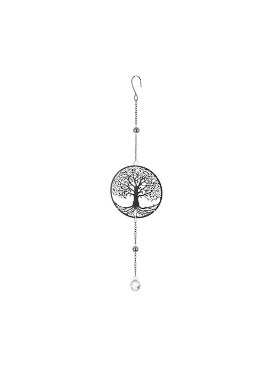 Hanger Round Tree of Life Motif Metal Black 15x3x58cm 15x3x58cm 4063387575499
