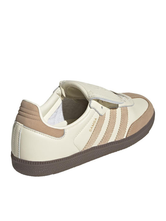 Samba LT Damen Sneakers Cream White / Warm Sandstone / Gold Met