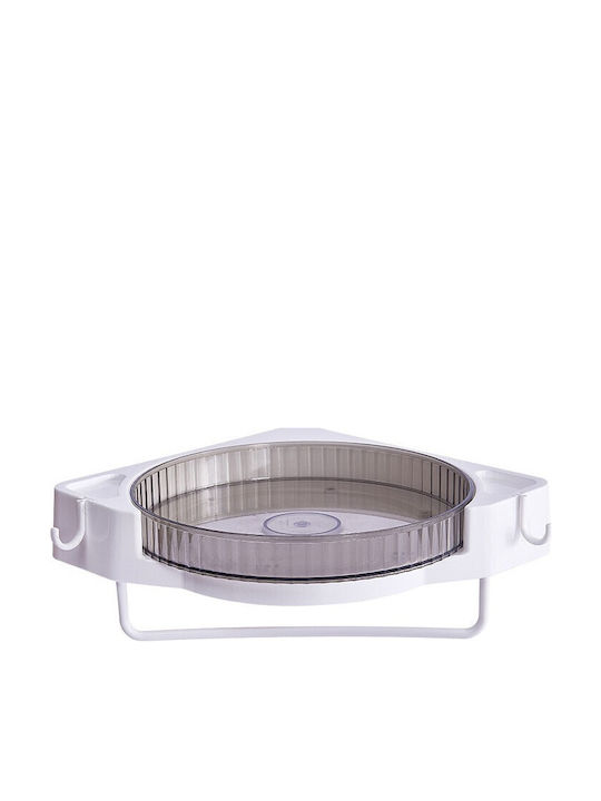 Montat pe perete Raft Baie Plastic 29x29x6cm Gri