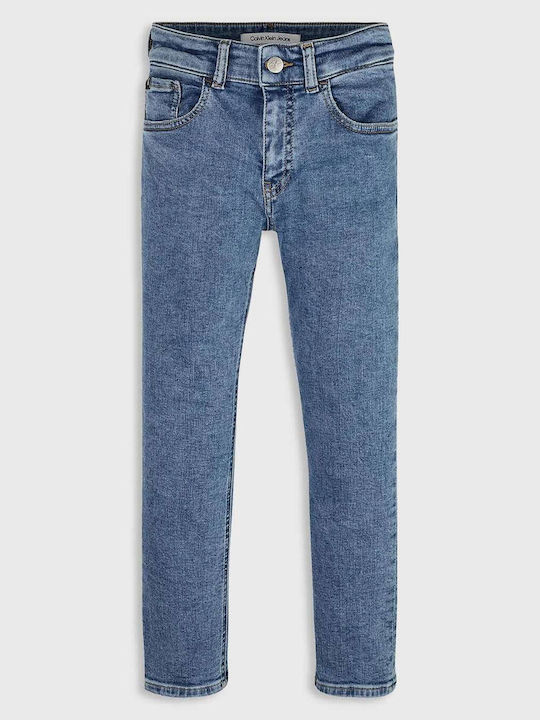 Calvin Klein Dad Essential Παιδικό Τζιν Παντελόνι Μπλε.