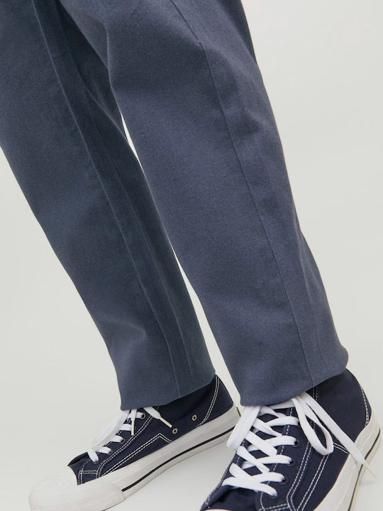 Kids' Chino Fabric Pants Navy Blue