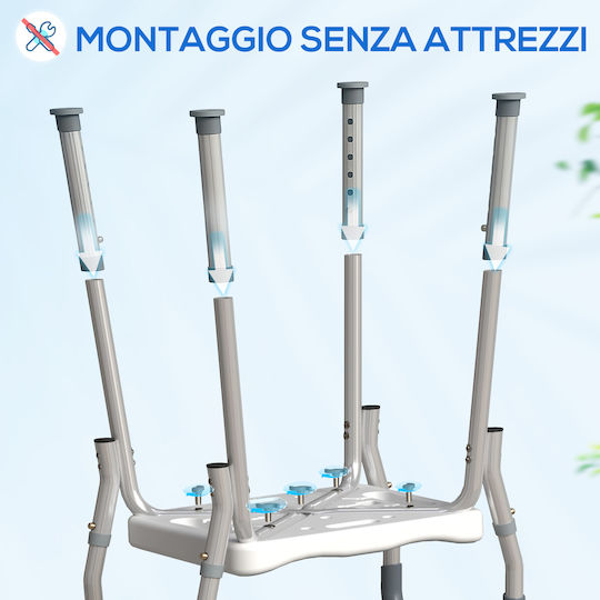 HomCom Κάθισμα Μπάνιου 52x45x57cm 712-070V00LB