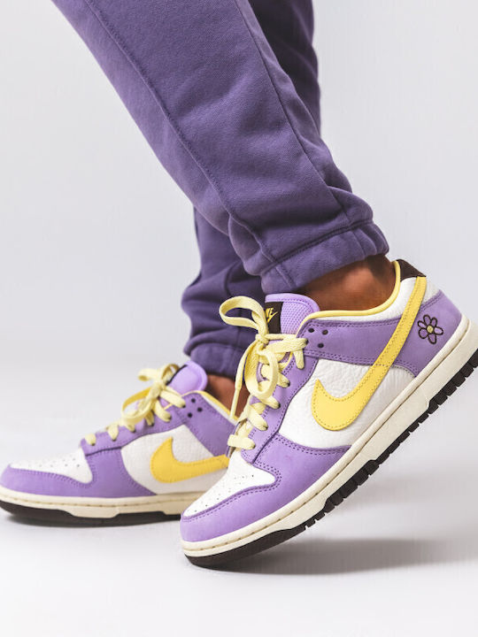 Dunk Cu Talpă Joasă PRM Adidași Pentru Femei Lilac Bloom / Soft Galben-sail