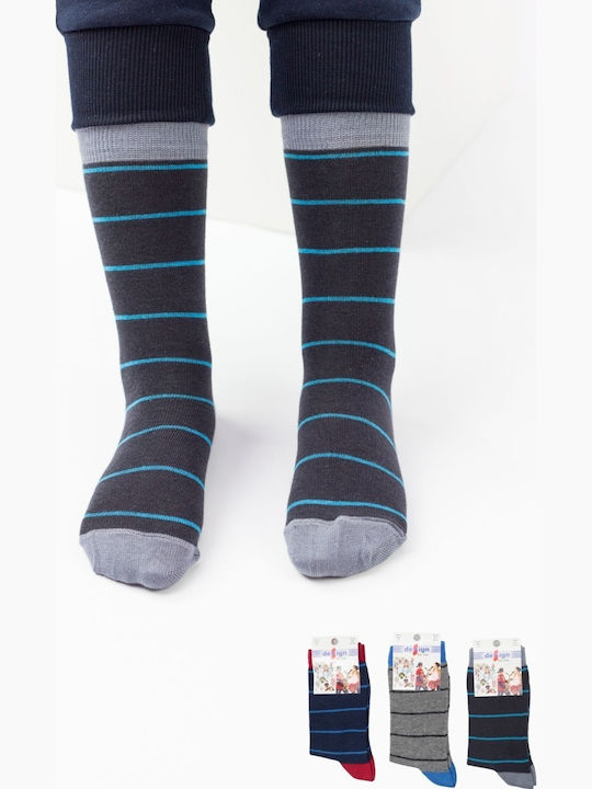 Design Socks Детски чорапи Σκούρο Μπλέ 3 Чифта