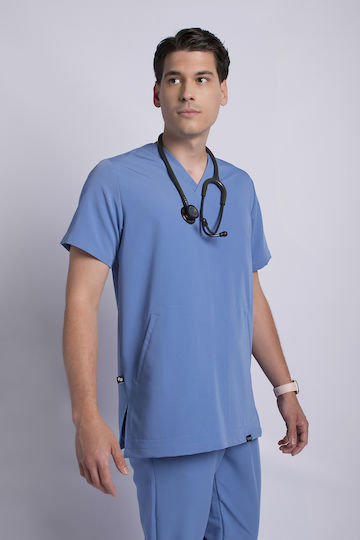 Numascrubs Medizinische Bluse Hellblau