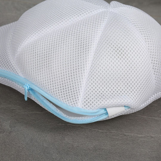 Flippy Cap Husă De Spălare Pentru Mașină De Spălat Poliester Circumferință 53 Cm Fermoar Alb Albastru