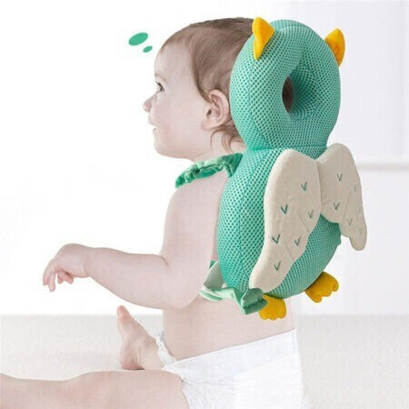 Head Protectors made of Fabric in Green Color 6x33x19εκ. 1pcs