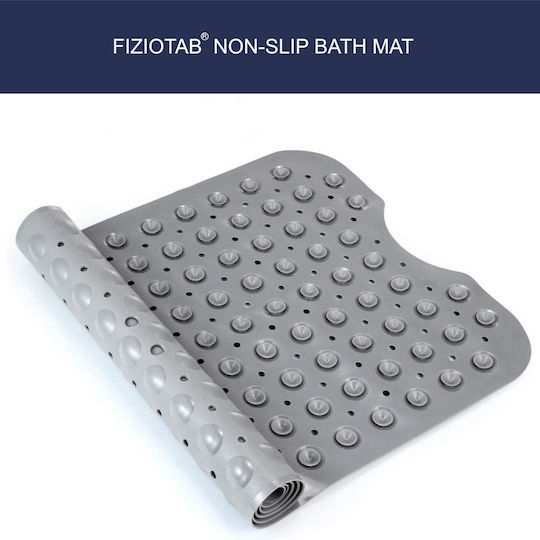 Bathtub Mat Anti-slip Fiziotab 100x40 Cm Gray