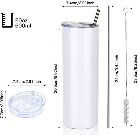 Koupakoupa Capybara Bubble Tea Glass Thermos Stainless Steel BPA Free 600ml Gray with Straw and Handle