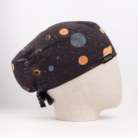 Numascrubs Women's Black Surgical Cap