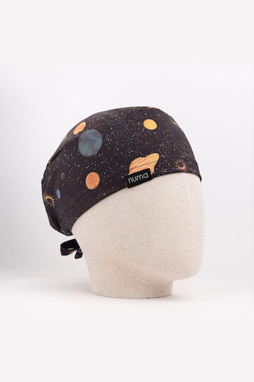 Numascrubs Women's Black Surgical Cap