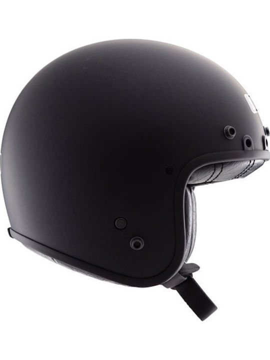 Simpson Chopper Matte Black Κράνος Μηχανής Jet ECE 22.06