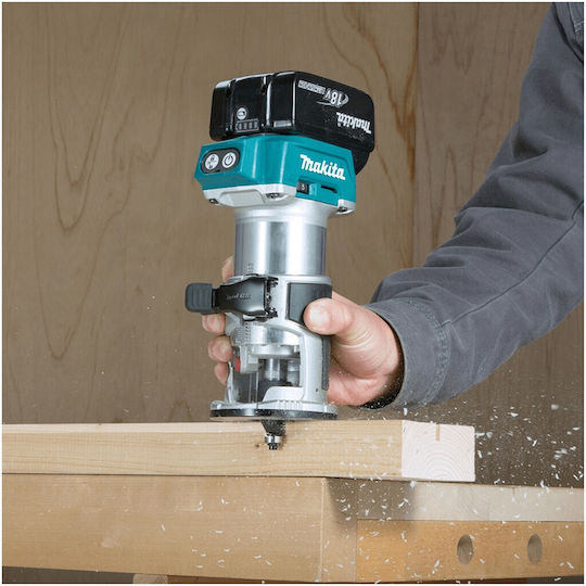 Makita DRT50RTJ Trimmfräse 18V Bürstenlos 2x5Ah mit Geschwindigkeitsregelung