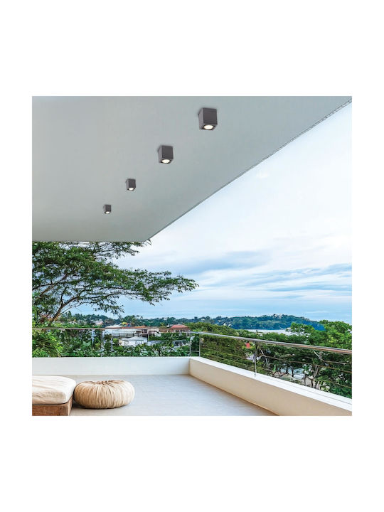 Zambelis Lights Rezistent la apă Spot de Exterior GU10 în Culoare Gri E269