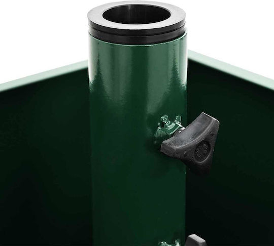 vidaXL Ghiveci Metal Verde