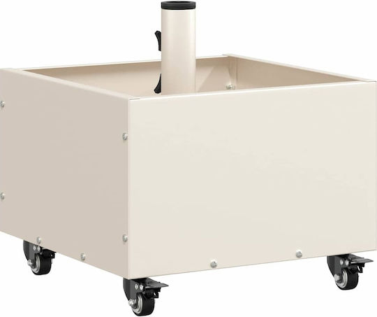 vidaXL Topf Metallisch White 45x45x45cm.