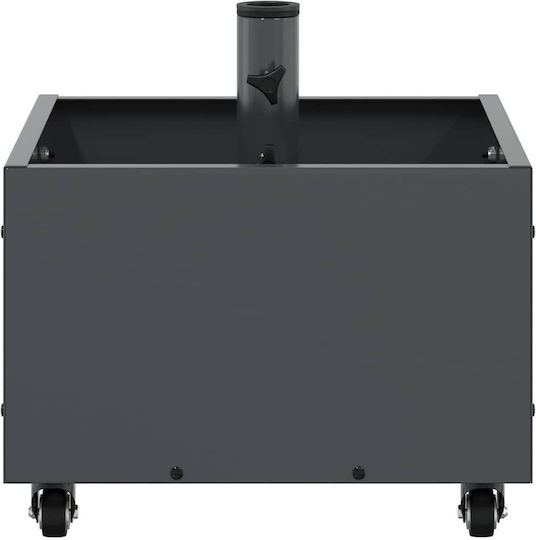 vidaXL Topf Metallisch Charcoal 45x45x45cm.