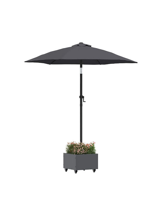 vidaXL Topf Metallisch Charcoal 45x45x45cm.