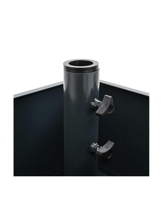 vidaXL Topf Metallisch Charcoal 45x45x45cm.
