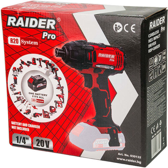 Raider RDP-SHID20 Παλμικό Κατσαβίδι Μπαταρίας Solo 20V