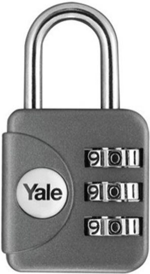 Yale Padlock Brass Combination 30mm Yellow 1pcs