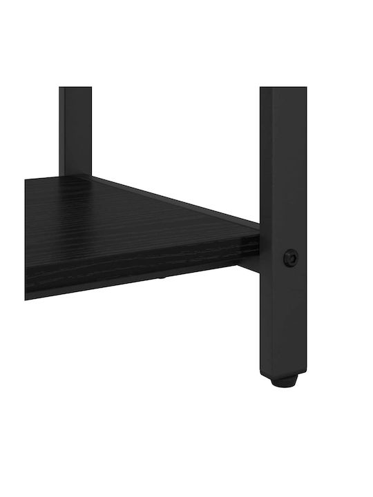 Vidaxl Hanger Black Oak 95 x 34 x 184 cm Engineered Wood