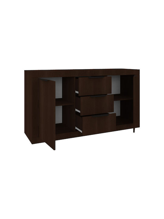 Μπουφές Doha Doha mit Schubladen Wenge Απόχρωση 150x45x80.5cm