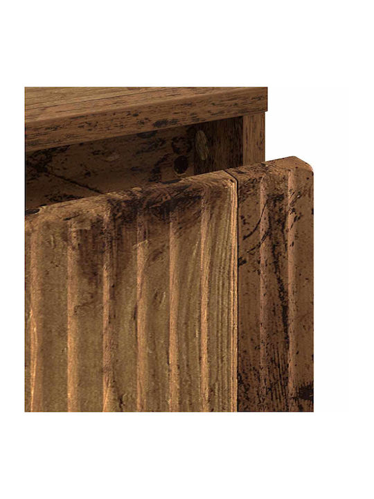 Комод Дървен с Метални Крака Old wood 63.5x36x61см