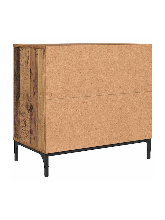 Комод Дървен с Метални Крака Old wood 63.5x36x61см