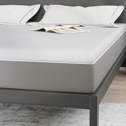 vidaXL Protecție pentru Saltea King Size Alb 200x200cm