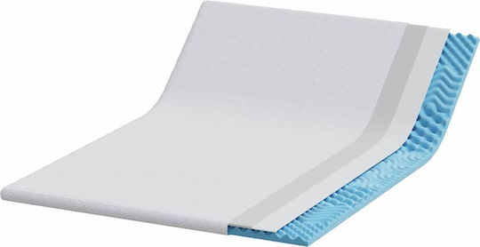 vidaXL Topper Saltele Dublu Poliester 140x200x6 cm