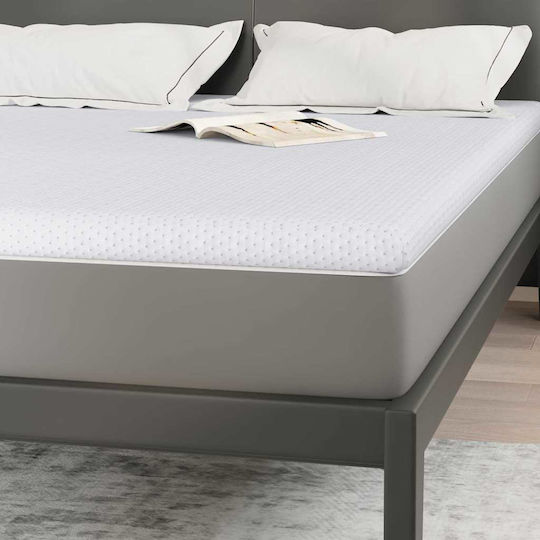 vidaXL Topper Saltele Dublu Poliester 140x200x6 cm
