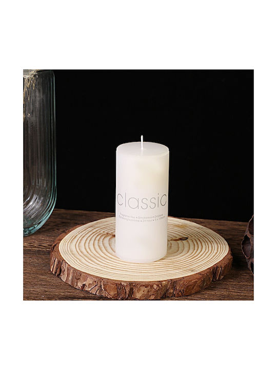Lumânare Decorativă Albă 190g
