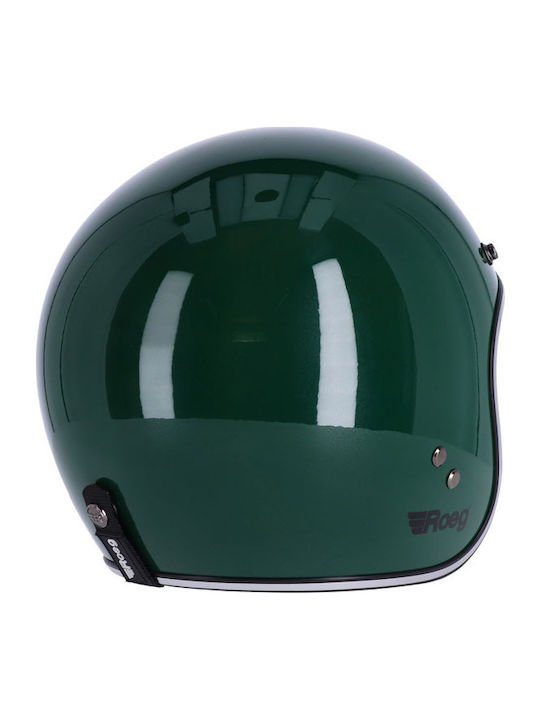 Roeg Jett Racing Green Κράνος Μηχανής Jet ECE 22.05