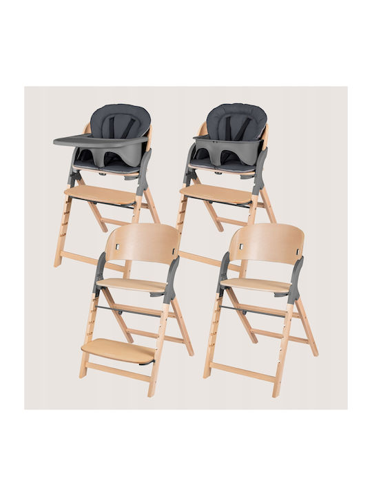 Lionelo Megan Highchair 3 in 1 & Fabric Seat Gray