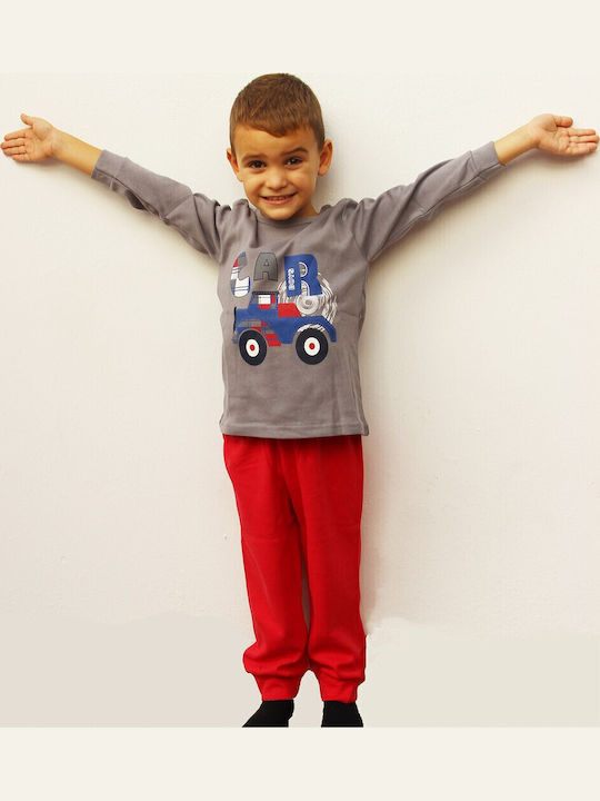 Happy Touch Kinder Schlafanzug Gray