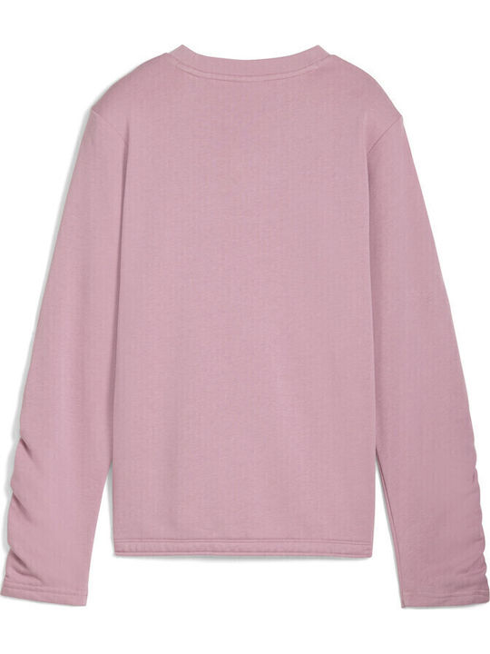 PUMA Kids Sweatshirt Pink Crew