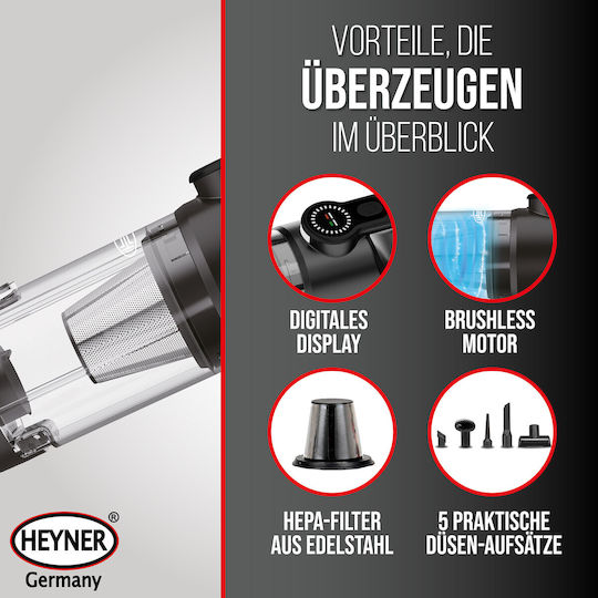 Heyner Car Handheld Vacuum Dry Vacuuming with Power 120W Rechargeable 12V