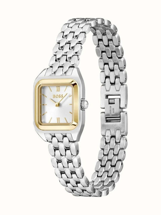 Hugo Boss Mae Petite Ρολόι Μπαταρίας με Μεταλλικό Μπρασελέ Hugo Boss Mae Petite Ρολόι Μπαταρίας με Μεταλλικό Μπρασελέ