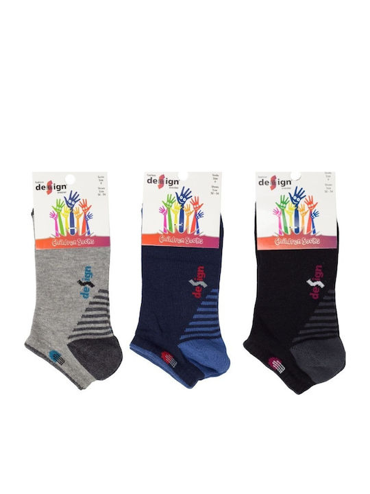 Design Socks Παιδικά Σοσόνια Πολύχρωμο 3 Ζευγάρια