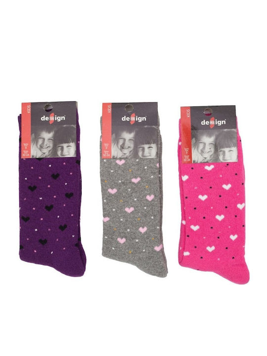 Design Socks Детски чорапи Colorful 3 Чифта