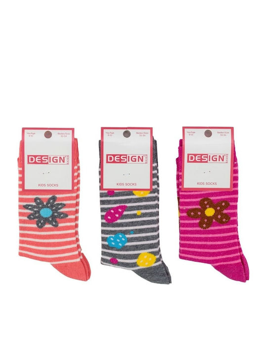 Design Socks Детски чорапи Colorful 3 Чифта