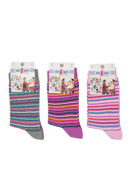 Design Socks Детски чорапи Colorful 3 Чифта