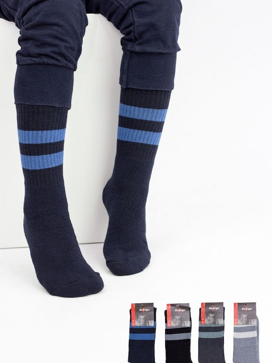 Design Socks Παιδικές Κάλτσες Μαύρο 4 Ζευγάρια