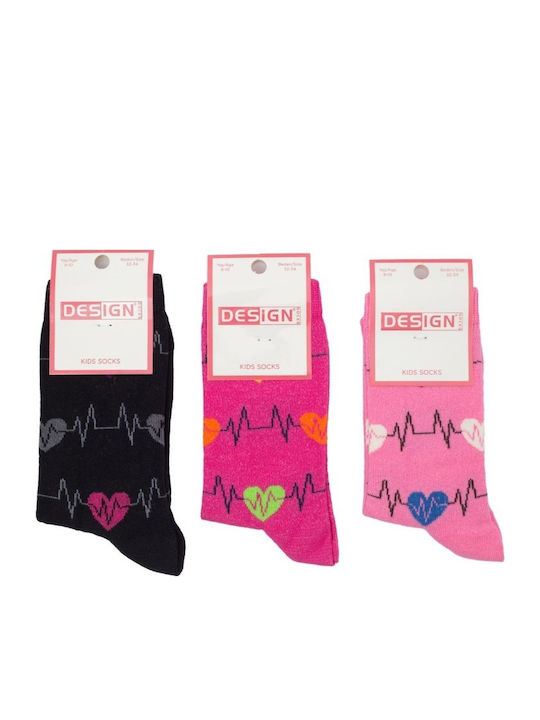 Design Socks Παιδικές Κάλτσες Πολύχρωμο 3 Ζευγάρια