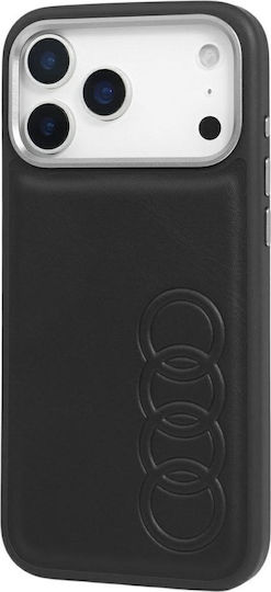 Audi Back Cover Piele artificială / Piele Negru (iPhone 17 Pro Max)