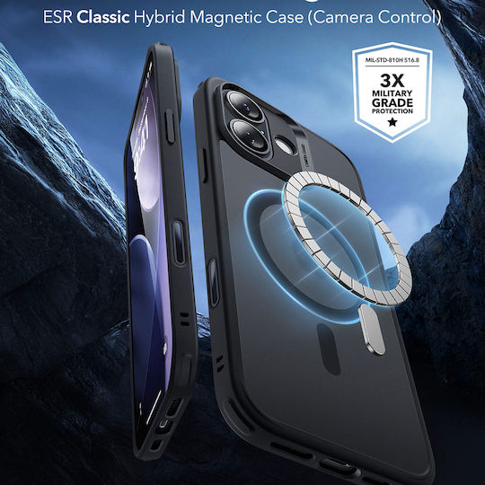ESR Classic Hybrid Halolock Back Cover Silicone / Plastic Black (iPhone 17)