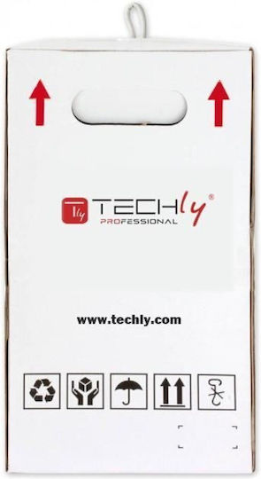 Techly U/UTP Cat.6 (Gigabit) Netzwerkkabel Ethernet 305m Grau