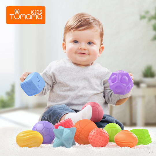 Tumama Kids Μπάλα από Σιλικόνη με Ήχους για 3+ Μηνών
